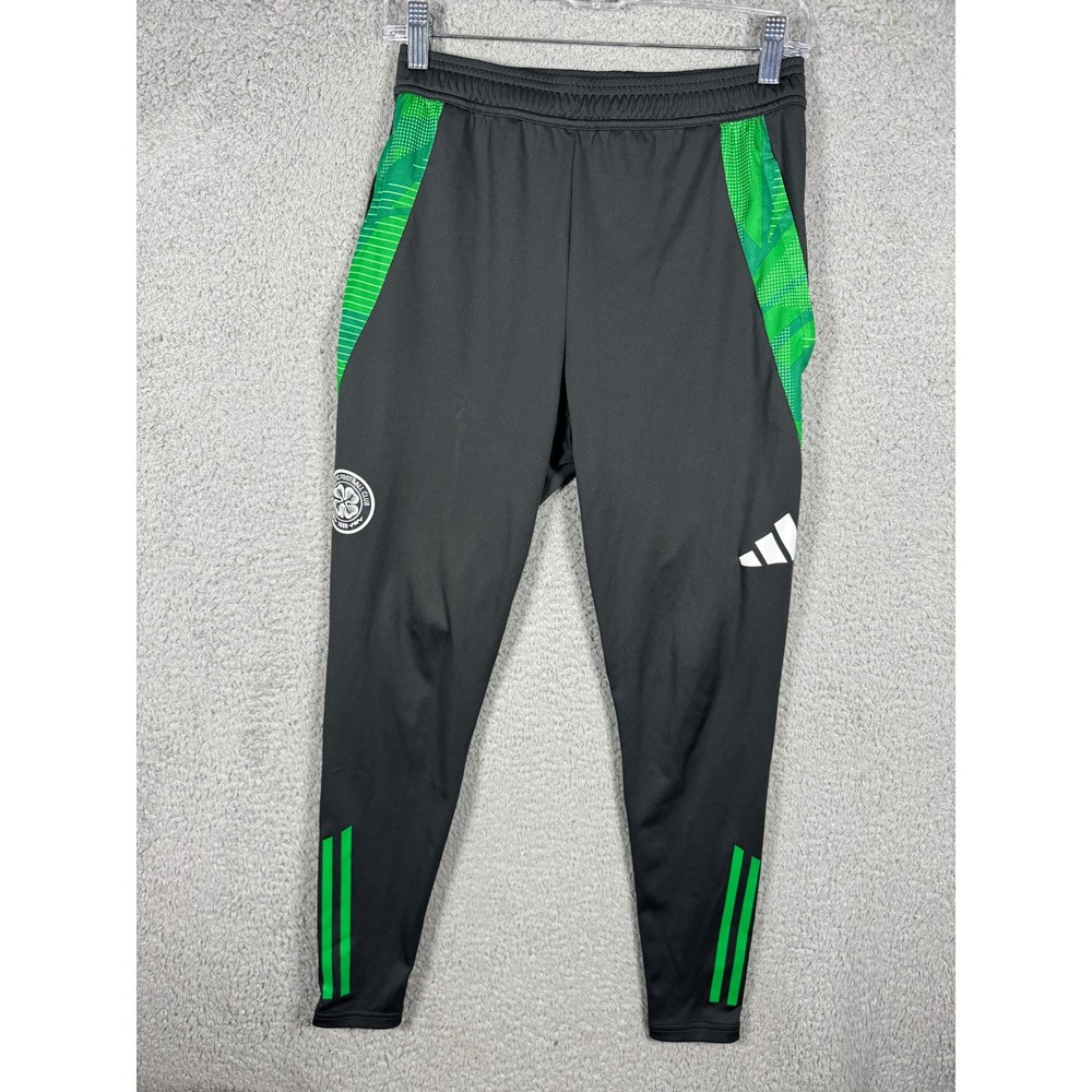 Adidas Celtic FC Mens Slim Fit Training Pants Black Green IM7039 Size S Soccer